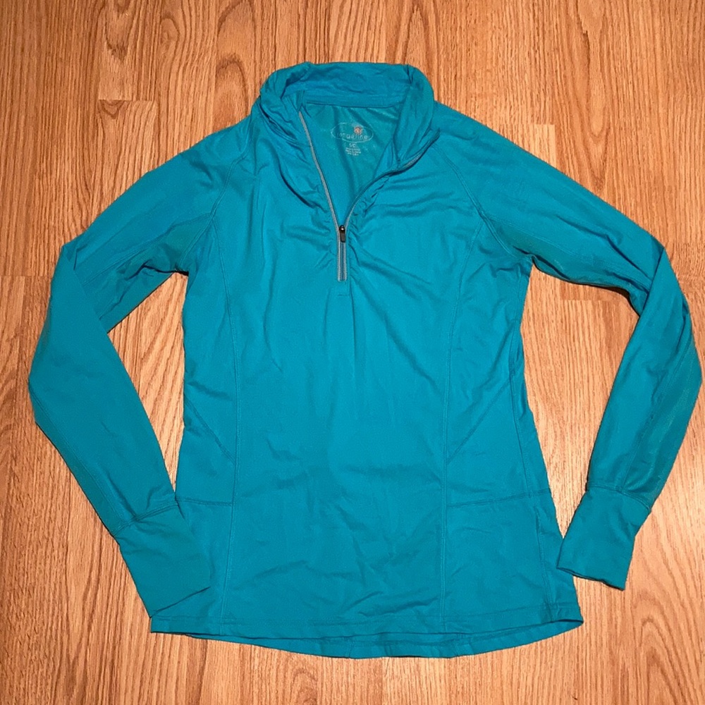 Tangerine workout jacket blue small
